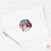 Rond Sticker Cardinal Winters Serenity (Enveloppe)