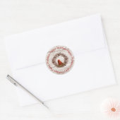 Rond Sticker Cardinal Wreath (Enveloppe)