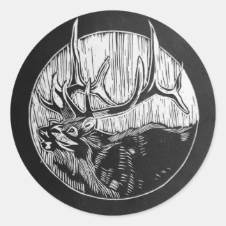 Rond Sticker Caribou Tree & Landscaping