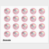 Rond Sticker Carlin Rosebud Angels de Gulliver (Feuille)