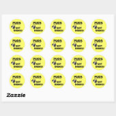 Rond Sticker carlins et non drogues (Feuille)