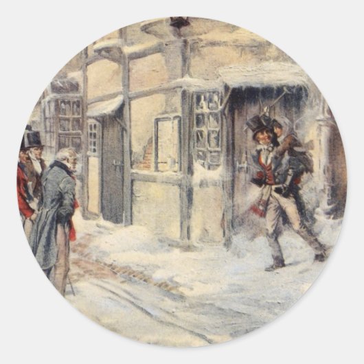 Rond Sticker Carol de Noël (Devant)