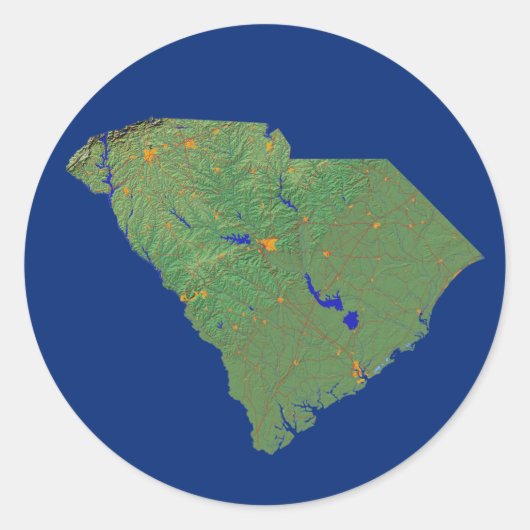 Rond Sticker Carolina Sud (Devant)