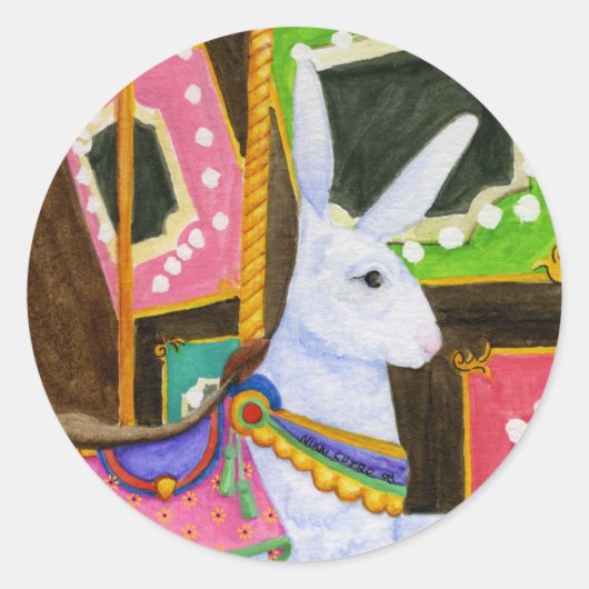 Rond Sticker Carousel Bunny (Devant)