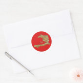 Rond Sticker Carte Haïti (Enveloppe)