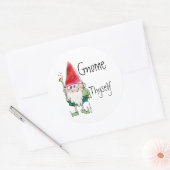 Rond Sticker Cartoon Gnome Thome (Enveloppe)