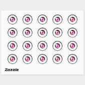 Rond Sticker Cartoony Eye 03 (Feuille)