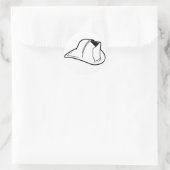 Rond Sticker casque d'incendie (Sac)