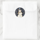Rond Sticker Casquette bleu (Sac)