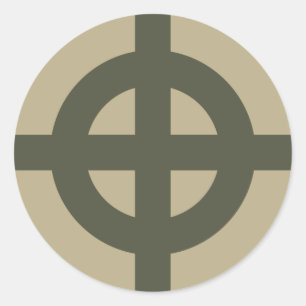 Rond Sticker Casquette d'étendue, Croix celtique, Style