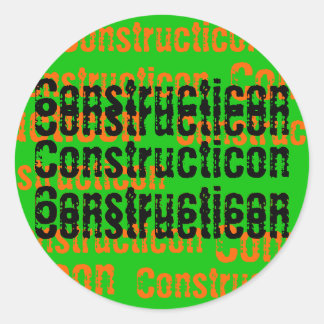 Rond Sticker Casquette dur Constructicon