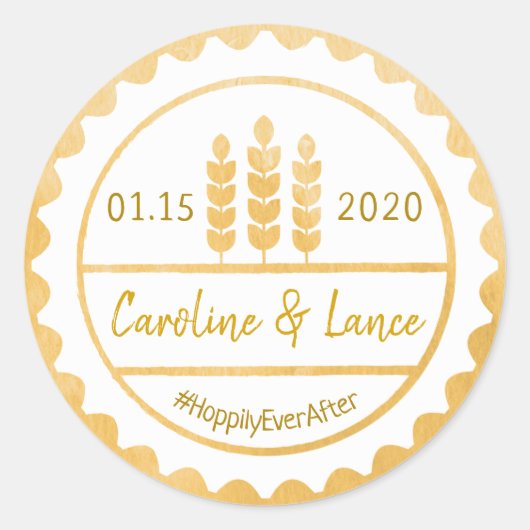 Rond Sticker Casquette pour bouteille de bière avant de (Devant)