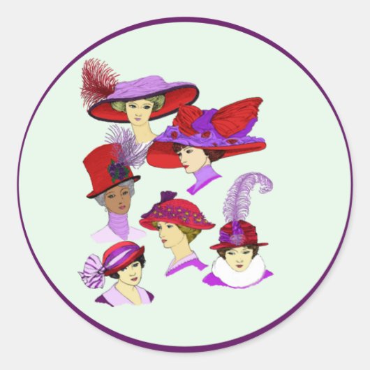 Rond Sticker Casquette rouge (Devant)