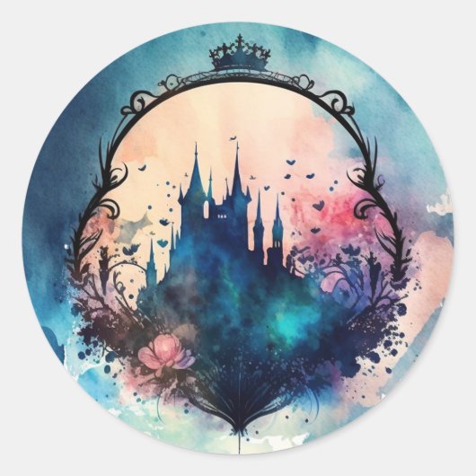 Rond Sticker Castle Seal - Ajouter une touche de Pource (Devant)