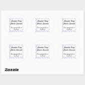 Rond Sticker Cavalier Pawprints (Feuille)