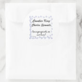 Rond Sticker Cavalier Pawprints (Sac)