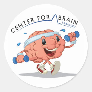 Rond Sticker Centre for Brain Training