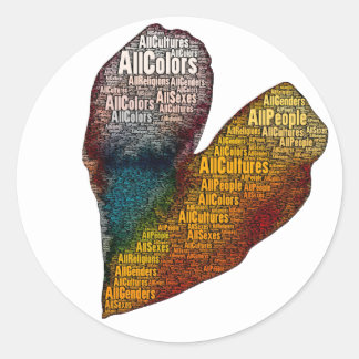 Rond Sticker Cercle All People