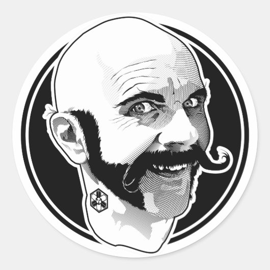 Rond Sticker Cercle Dr Awkward (Devant)