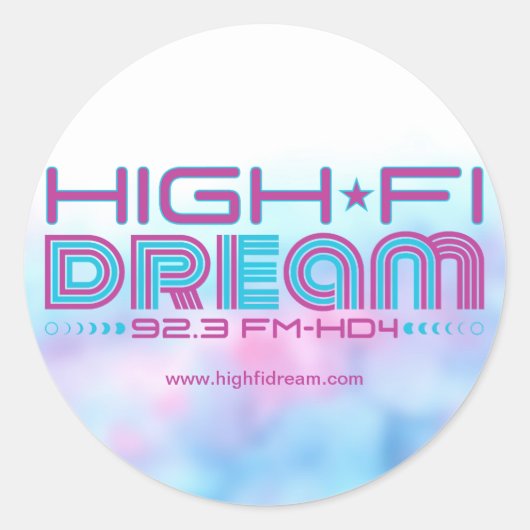 Rond Sticker Cercle High Fi Dream (Devant)