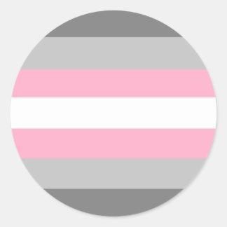 Rond Sticker Cercle Pride Demigirl