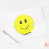 Rond Sticker cercle sourire (Enveloppe)