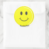 Rond Sticker cercle sourire (Sac)