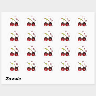 Rond Sticker cerise