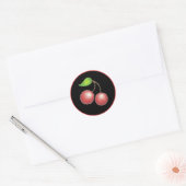 Rond Sticker cerise (Enveloppe)