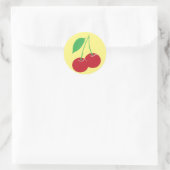 Rond Sticker cerise jaune (Sac)