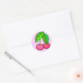 Rond Sticker cerise (PINK) (Enveloppe)