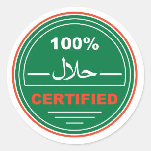 Rond Sticker certifié halal