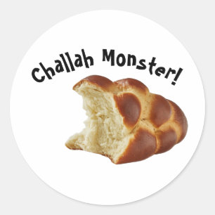 Rond Sticker Challah Monster Shabbat