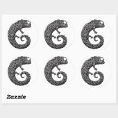 Rond Sticker Chameleon (Feuille)
