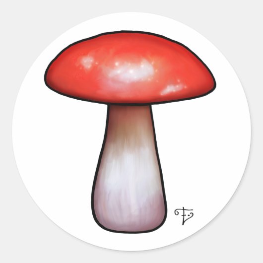 Rond Sticker champignon de l'atelier Elfland (Devant)