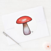 Rond Sticker champignon de l'atelier Elfland (Enveloppe)