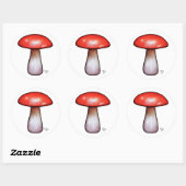 Rond Sticker champignon de l'atelier Elfland (Feuille)
