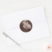 Rond Sticker Charles Darwin (Enveloppe)