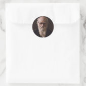 Rond Sticker Charles Darwin (Sac)
