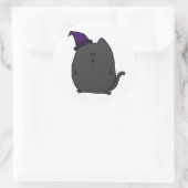 Rond Sticker chatte noir mignon (Sac)