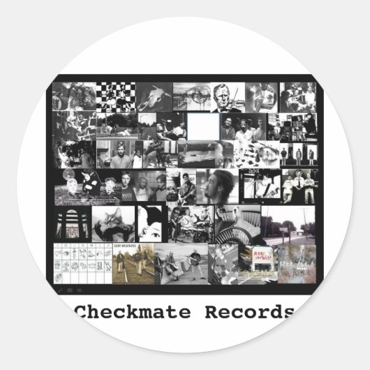 Rond Sticker Checkmate (Devant)