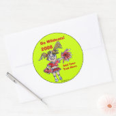 Rond Sticker Cheerled personnalisé (Enveloppe)