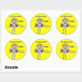 Rond Sticker Cheerled personnalisé 4 (Feuille)
