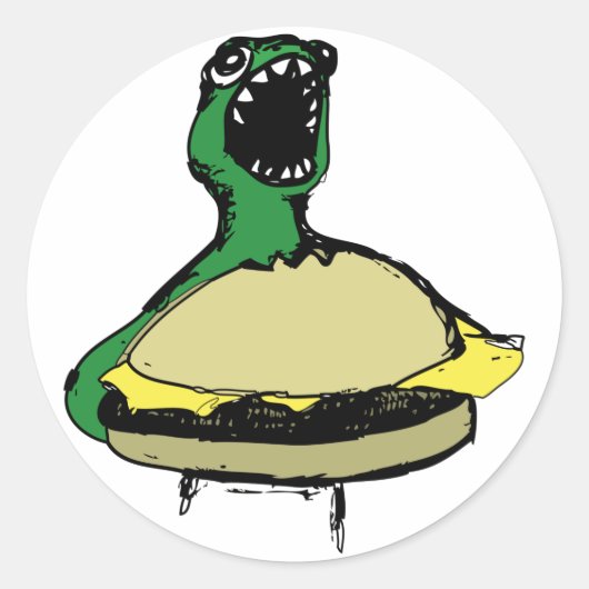 Rond Sticker Cheeseburger (Devant)