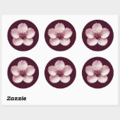 Rond Sticker Cherry Blossom (Feuille)