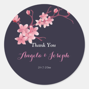 Rond sticker Cherry Blossom