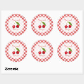 Rond sticker Cherry Jam (Feuille)