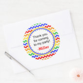 Rond Sticker Chervon couleur primaire (Enveloppe)