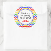 Rond Sticker Chervon couleur primaire (Sac)