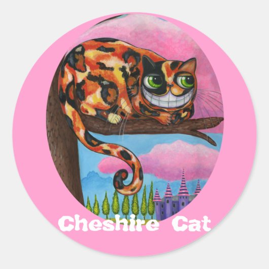 Rond Sticker Cheshire Cat (Devant)